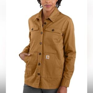 Carhartt women’s rugged flex shirt jacket sz medium